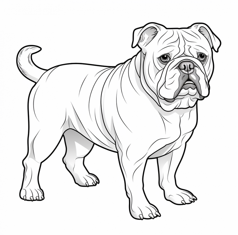 Coloring Page of Animals – Dogs, Cats, Bear, Dolphin, Eagle……………