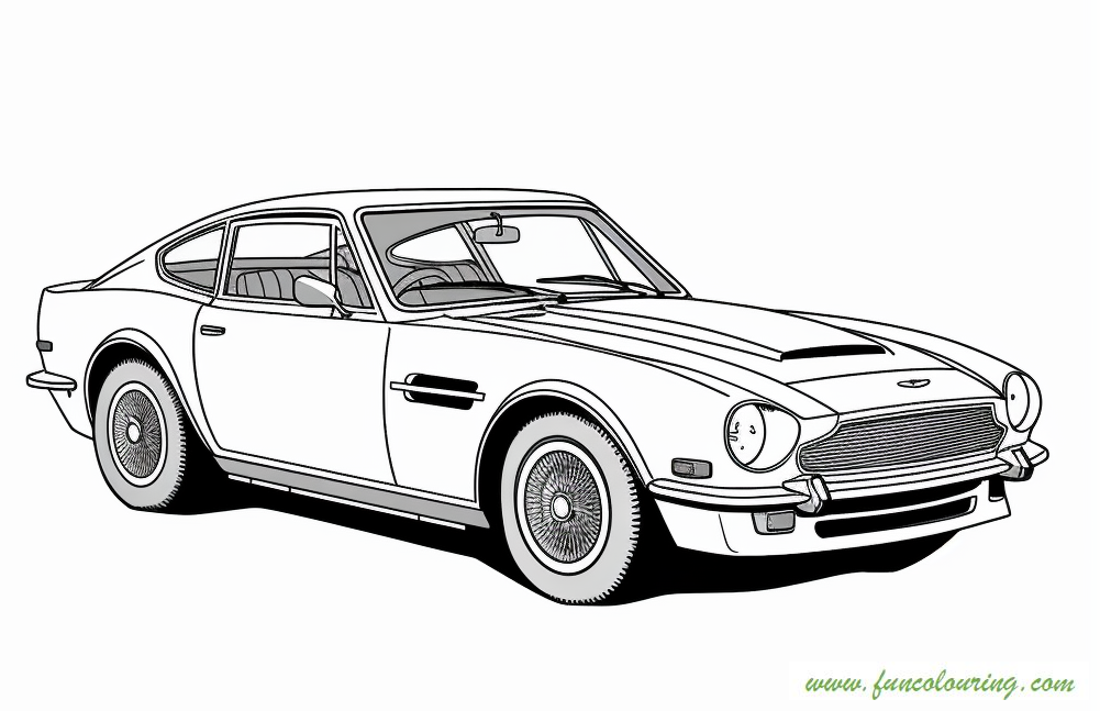 Aston Martin - Free and Fun Printable Coloring Pages for Kids and ...