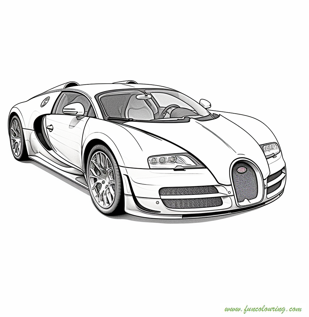 Bugatti - Free and Fun Printable Coloring Pages for Kids and Adults ...