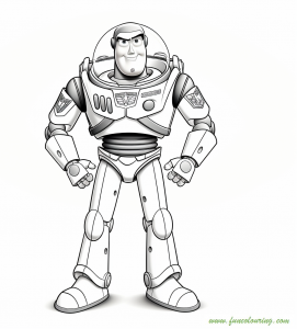 Coloring page of Buzz Lightyear
