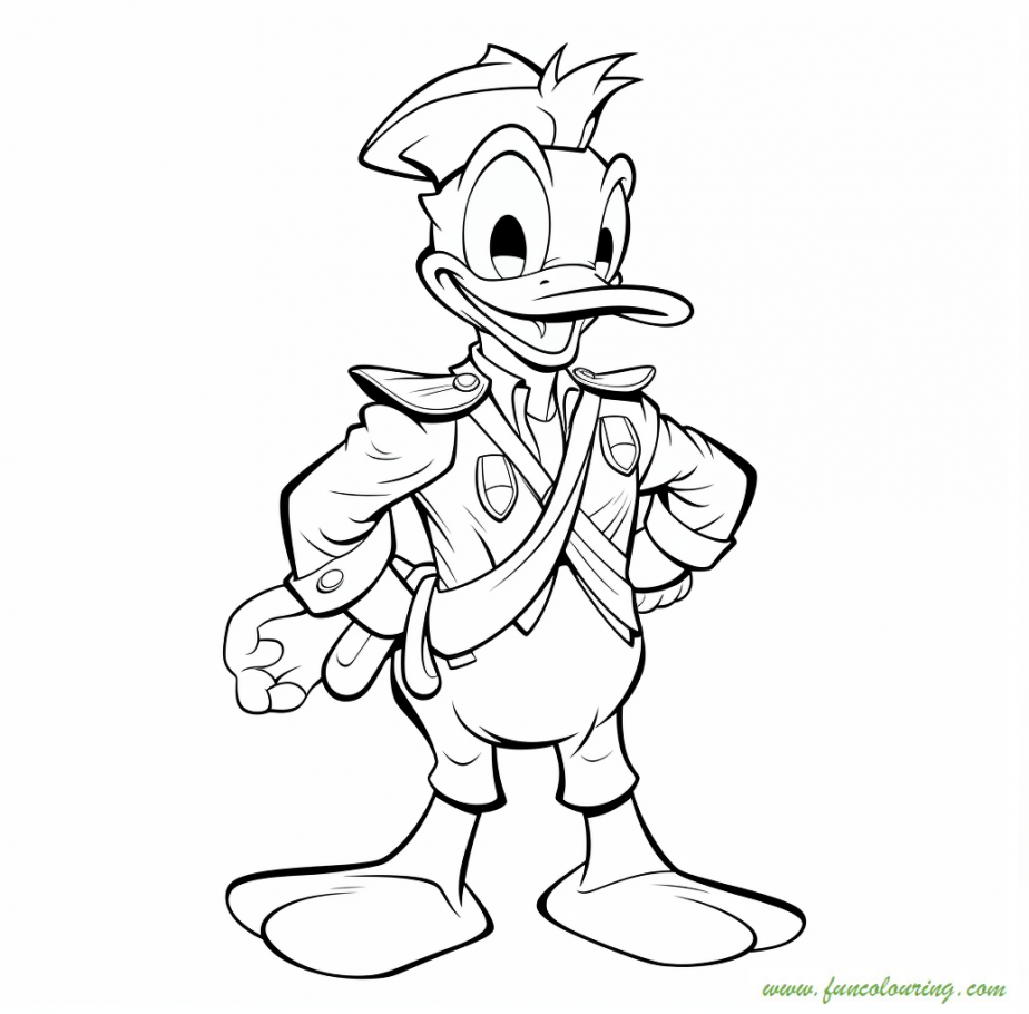 How To Color Donald Duck