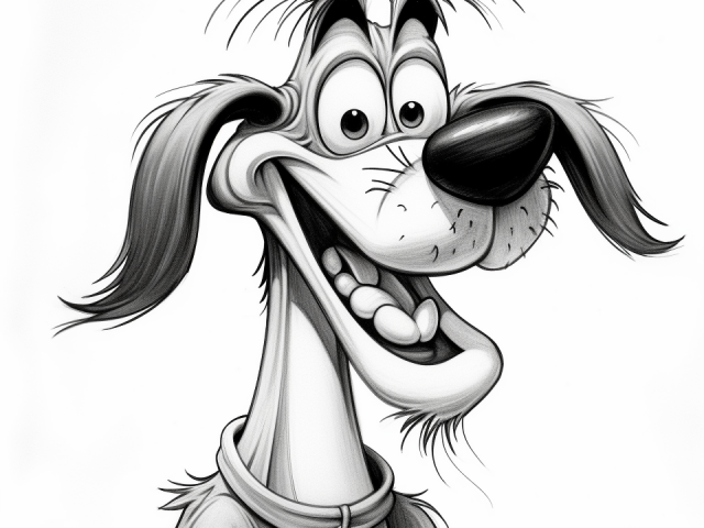 Free printable coloring page of Goofy