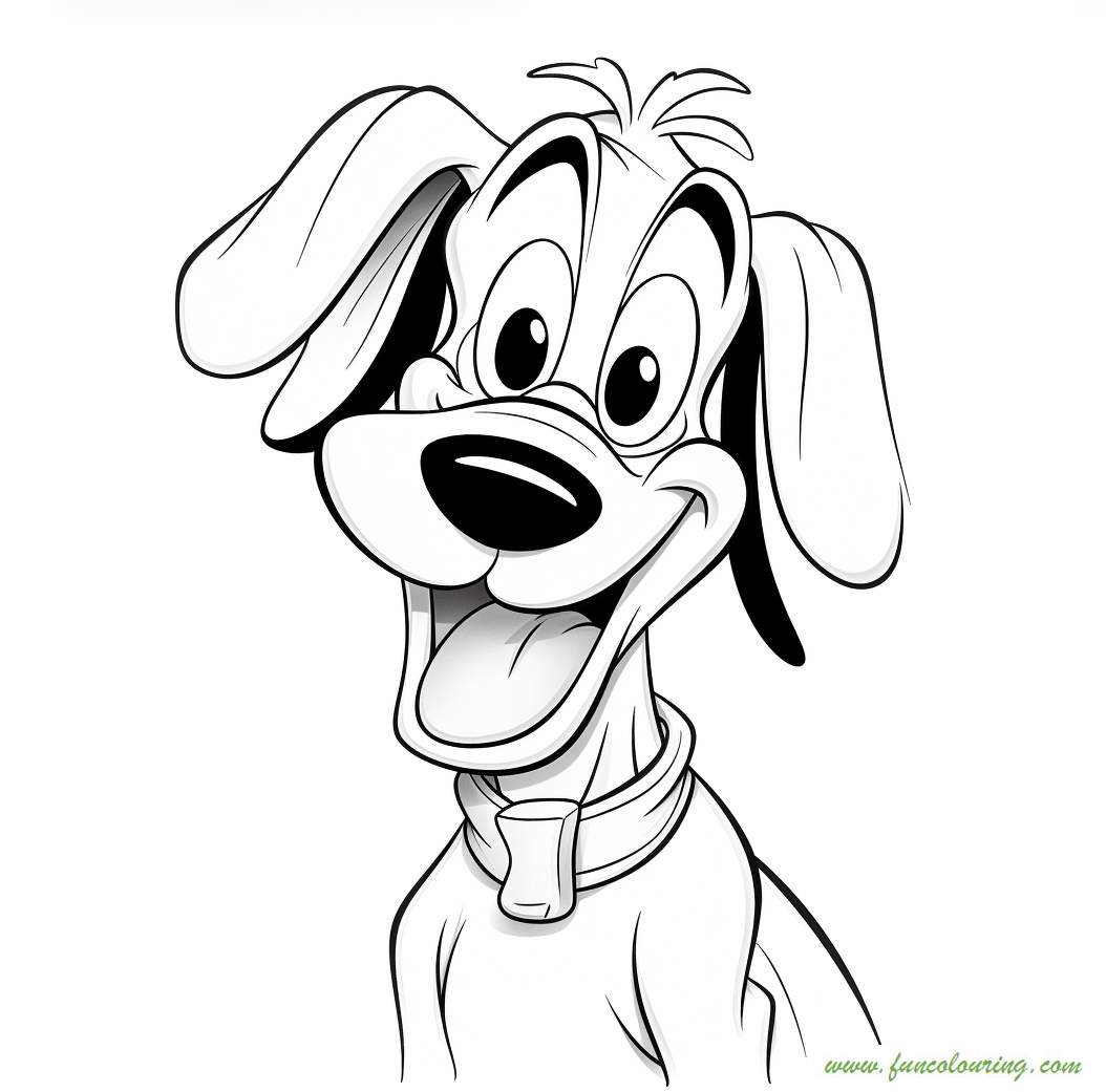 How To Color Goofy Coloring Page
