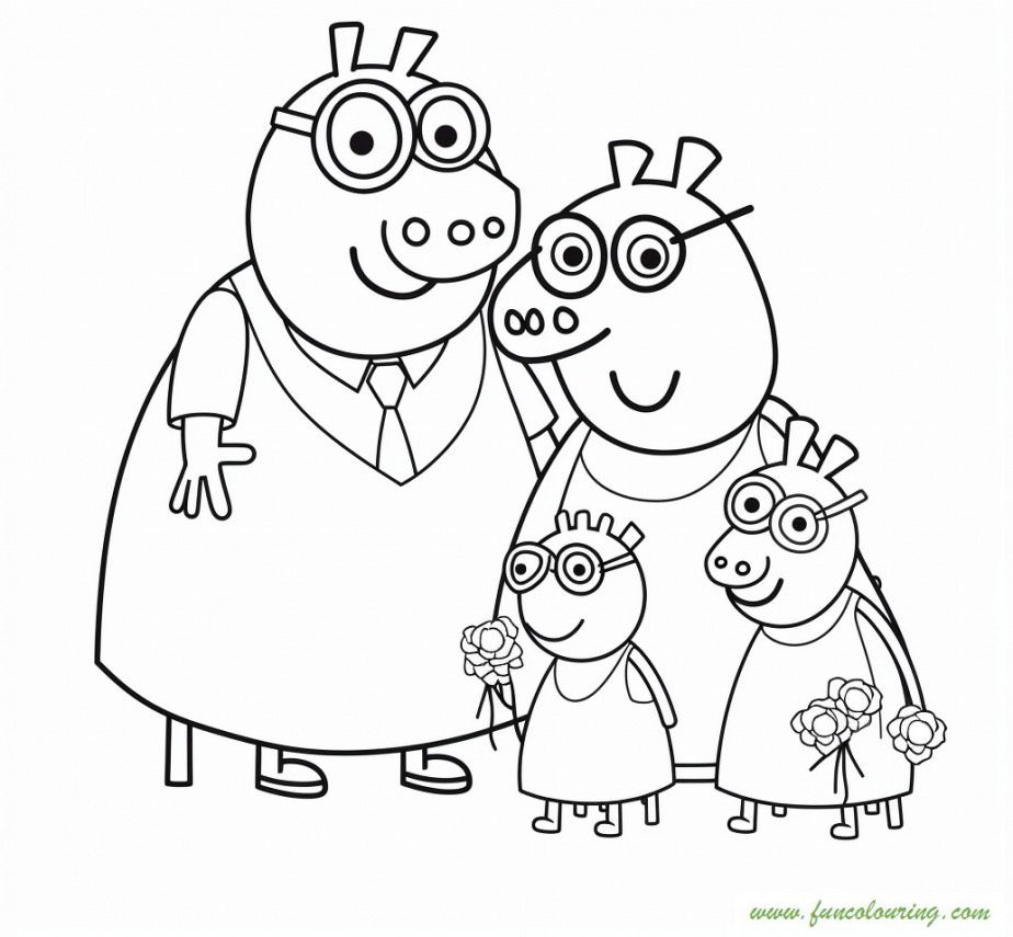 How To Color Peppa Pig Coloring Page