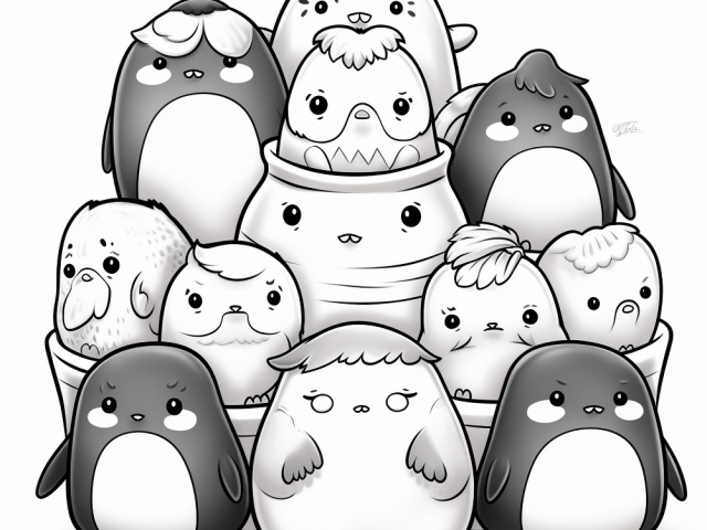 Free printable coloring page of Squishmallows