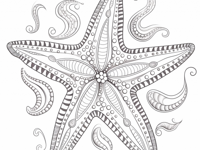 Coloring page of Starfish